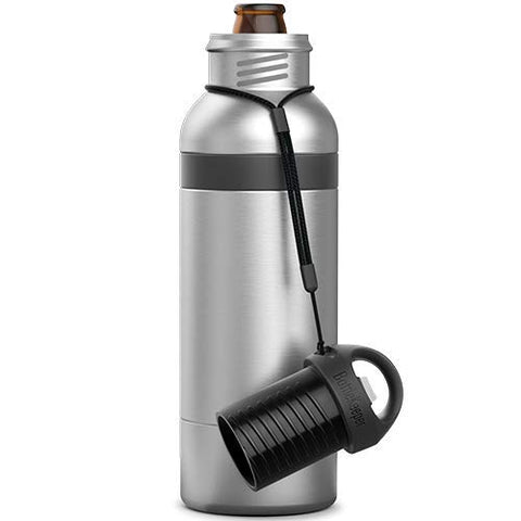 BottleKeeper X - Vacuum Insulated Bottle - Keeps Beer Cold Up To 6 Hours (Stainless)