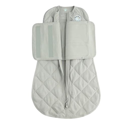 DREAMLAND BABY Weighted Sleep Swaddle Sack, 0-6 Months, Grey