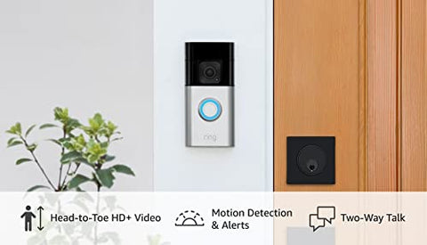 Ring Battery Doorbell Plus - HD+ Video, Two-Way Talk (2023 release)