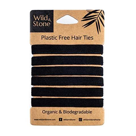 Wild & Stone Hair Bands - Pack of 6, Black