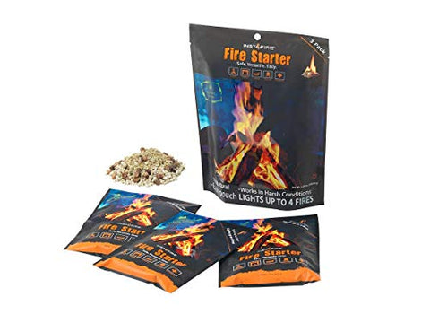 Insta-Fire Fire Starter Emergency Fuel - 8 Packs
