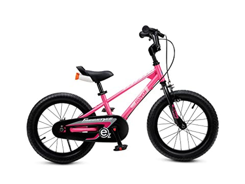 Royalbaby EZ Kids Bike, 18 Inch Balance Pedal, Pink