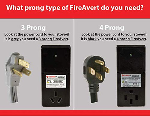 FireAvert - Electric Auto Stove Shut-Off Safety Device (3-Prong)