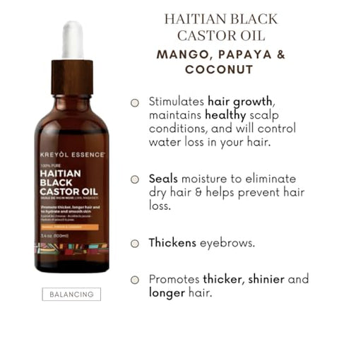 Kreyol Essence - Mango Papaya Coconut Haitian Black Castor Oil