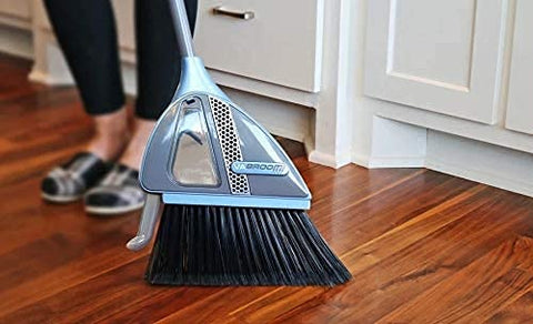 Vabroom 2-in-1 Sweeper with Built-in Vacuum