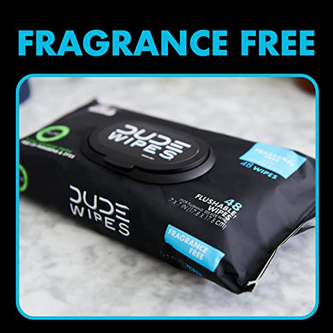 DUDE Wipes - Flushable Wipes - 6 Pack