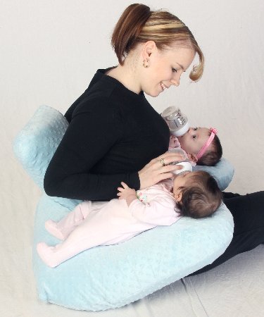 Twin Z Pillow Navy 6-in-1 Twin Nursing Pillow, Breastfeeding