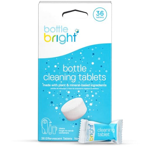 BOTTLE BRIGHT 36 Tablets - Clean Bottles & Thermos - Easy to Use