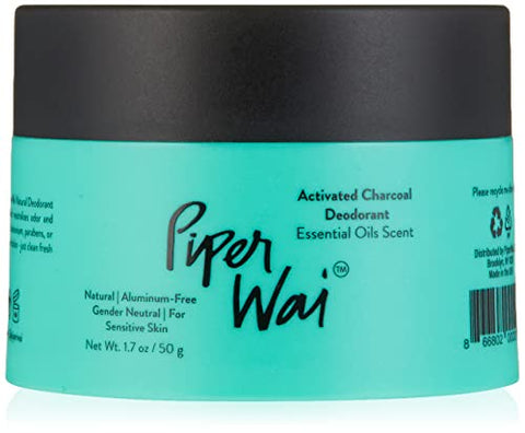 PiperWai Natural Deodorant w/Activated Charcoal