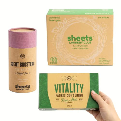 Sheets Laundry Club All In One Laundry Kit - 50 Fresh Linen Sheets