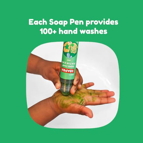 SOAPEN Kids’ Roll-On Hand Soap - 3 Pack (Pear/Berry/Tangerine)