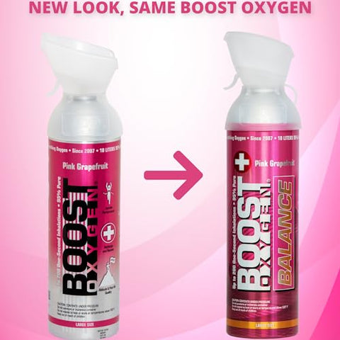 Boost Oxygen 10 Liter Inhaler Canister, Pink Grapefruit, 3 Pack