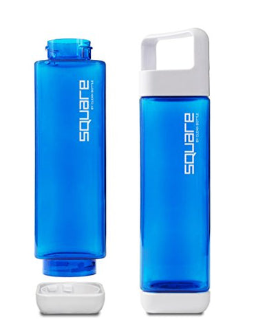 Square Water Bottle Leak Proof 25oz - Blue