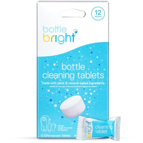 Bottle Bright Single Pack 12 Tablets, Cleans Stainless Steel & Thermos