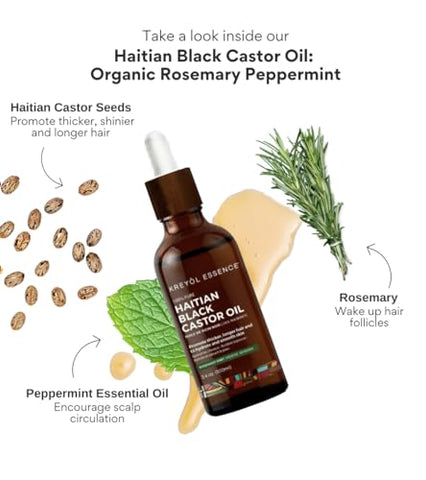 Kreyol Essence - Rosemary Peppermint Haitian Black Castor Oil