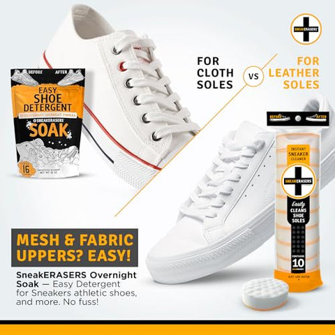 SneakERASERS Instant Sole and Sneaker Cleaner - Premium - 10 Pack