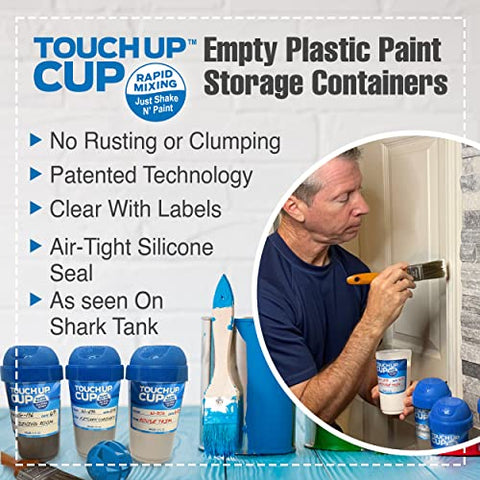 Touch Up Cup Empty Paint Containers, 13 oz, Pack of 2