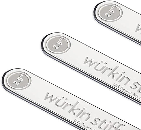 Power Stays Magnetic Collar Stays by Würkin Stiffs | 3 Pair - 2.5"