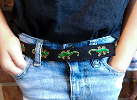 Myself Belts - Lizard Print Velcro Belt (4T)