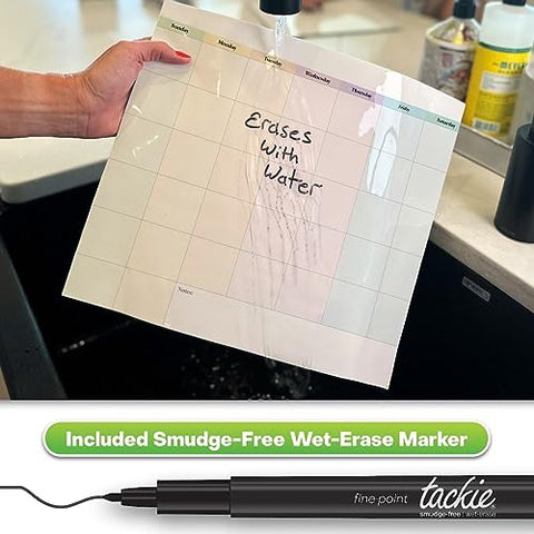 M.C. Squares Dry Erase 3-Piece Bundle - Calendar, Weekly Planner & To-Do List