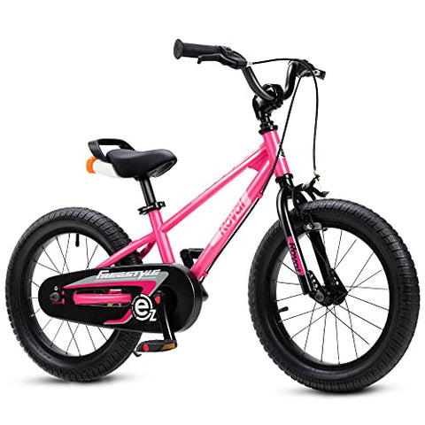 Royalbaby EZ Kids Bike, 18 Inch Balance Pedal, Pink