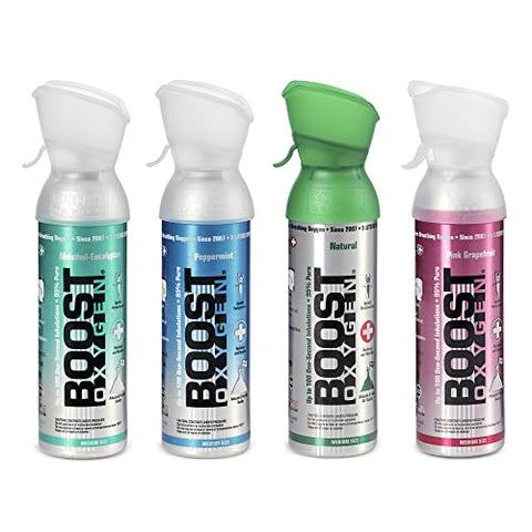 Boost Oxygen 5 Liter Canister, 4 Pack