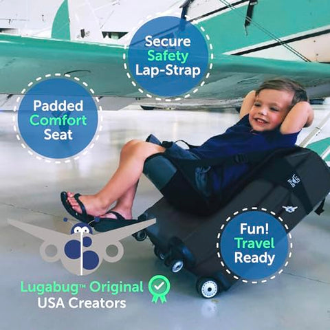 Lugabug Travel Seat - Ride-On Suitcase for Kids