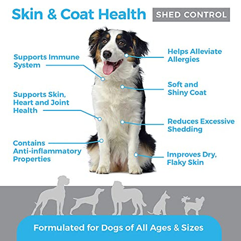 Shed Defender Omega Skin & Coat Soft Chew Supplements for Dogs