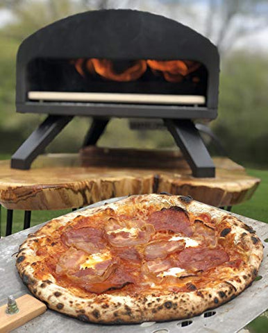 Bertello - Portable Outdoor Pizza Oven (Black + Peel Combo)