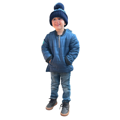 Buckle Me Baby Coats - Baby Boys Winter Jacket, Oceans Blue, 6-9 Months