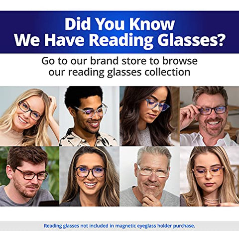 Readerest Magnetic Eyeglass Holder - Stainless Steel - 2 Pack
