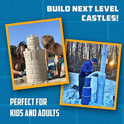 Create A Castle Sandcastle Kit - Beach Toy Set (Pro Blue)
