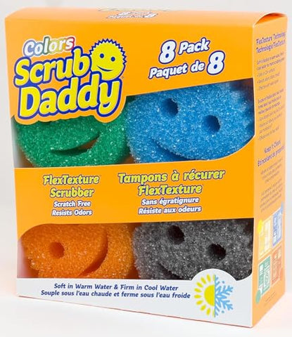 Scrub Daddy Colors 8 Pack - Flexible