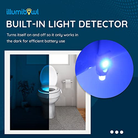 IllumiBowl Toilet Night Light - Multi-Color, Motion Sensor