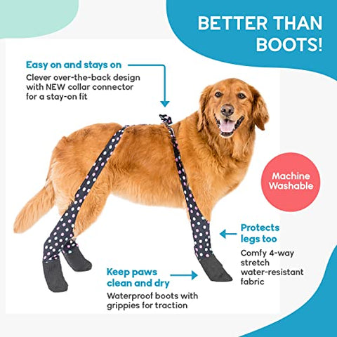 Walkee Paws Waterproof Dog Leggings, Confetti Color, Large