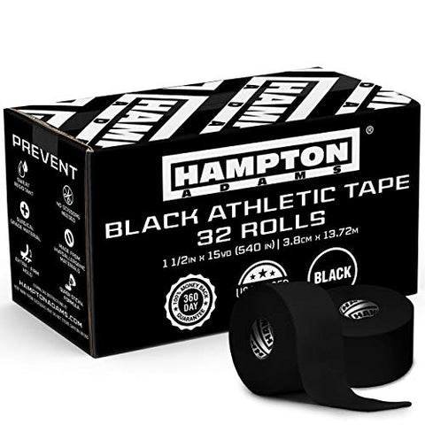 Hampton Adams 32 Pack Black Athletic Tape