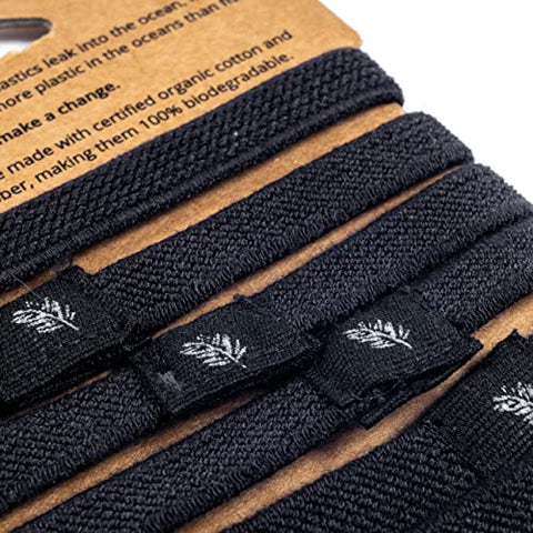 Wild & Stone Hair Bands - Pack of 6, Black