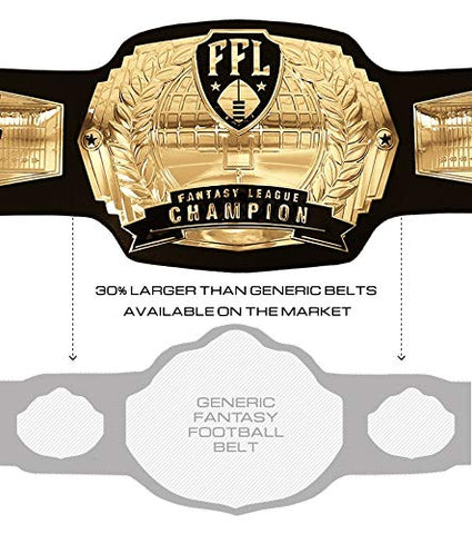 TrophySmack Fantasy Football Championship Belt - Gold
