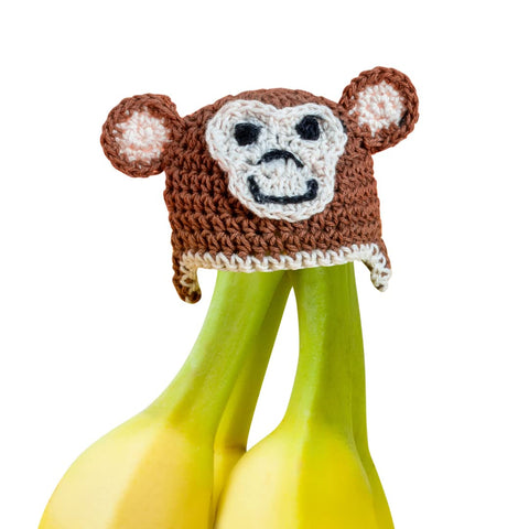 Nana Hats - Keep Bananas Fresher - BPA-Free Silicone Cap With Magnet (Monkey)