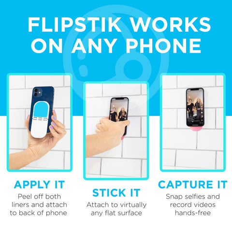 Flipstik 3.0 Foldable Adhesive Phone Mount - Space Gray