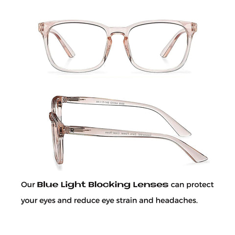 Readerest Blue Light Blocking Reading Glasses - Blush - 1.50 Magnification