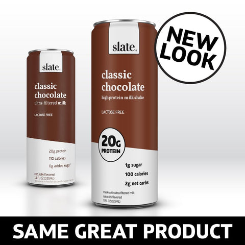 Slate Milk High Protein Shake, Classic Chocolate (24-Pack)