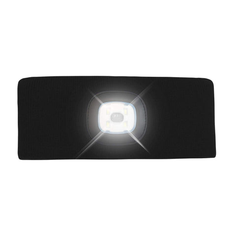 HEAD LIGHTZ Sports Fitness Headband with Rechargeable LED Light - Unisex Fits Most