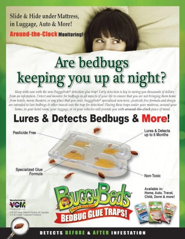 BuggyBeds Bed Bug Glue Traps - 12 Pack