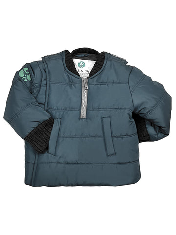 Buckle Me Baby Coats - Baby Boys Winter Jacket, Oceans Blue, 6-9 Months