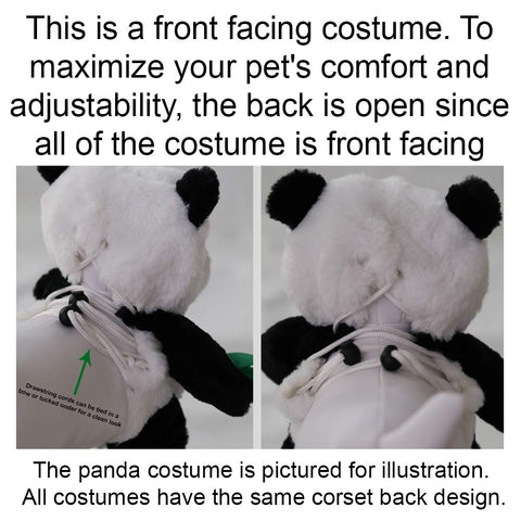 Pandaloon Dog & Pet Costume Set, Panda (Size 2, 15-16" Height, Girth <16")
