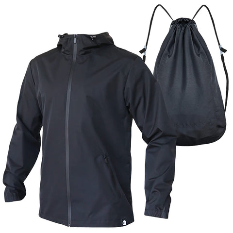 Quikflip 2-in-1 Reversible Backpack Jacket - Unisex Dryflip Rain Jacket 2.0 - Black