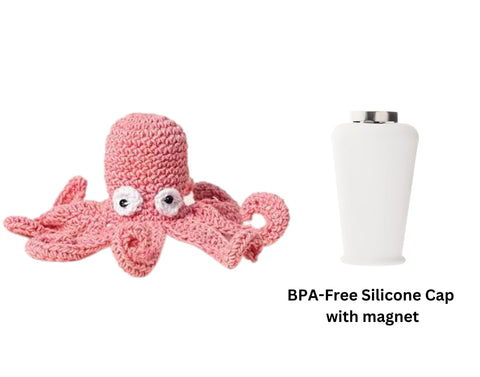 Nana Hats - Keep Bananas Fresher - BPA-Free Silicone Cap With Magnet (Octopus)