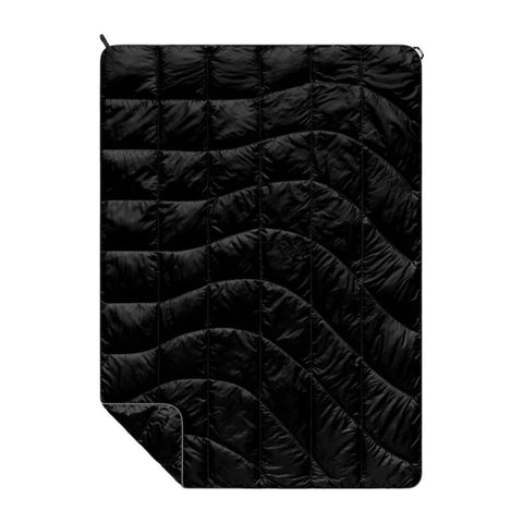 Rumpl The NanoLoft Puffy Blanket - 32" x 52" - Black, Travel