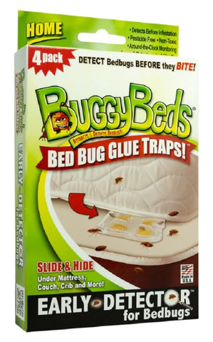 BuggyBeds Bed Bug Glue Traps - 4 Counts